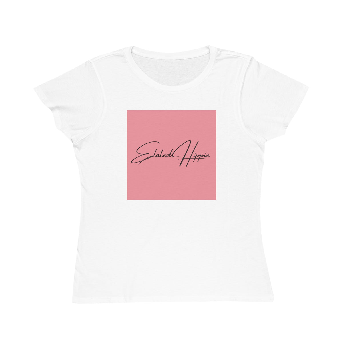 Elated Hippie Organic Pink Women's T-Shirt - Comfortable & Eco-Friendly Casual Wear