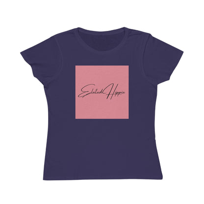 Elated Hippie Organic Pink Women's T-Shirt - Comfortable & Eco-Friendly Casual Wear