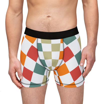 Elated Hippie Premium "Checkers"  Men's Boxers