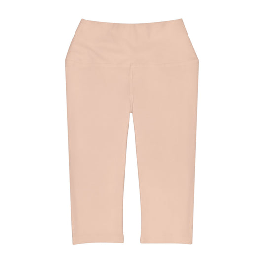 Elated Hippie EmpowerFlex Yoga Capri Leggings - Light Peach