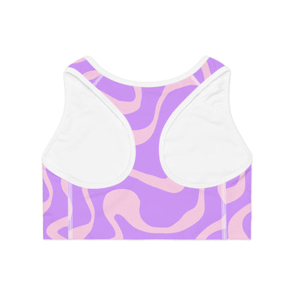 Elated Hippie "Electric Pink" Sports Bra - Stylish Activewear for Fitness Enthusiasts