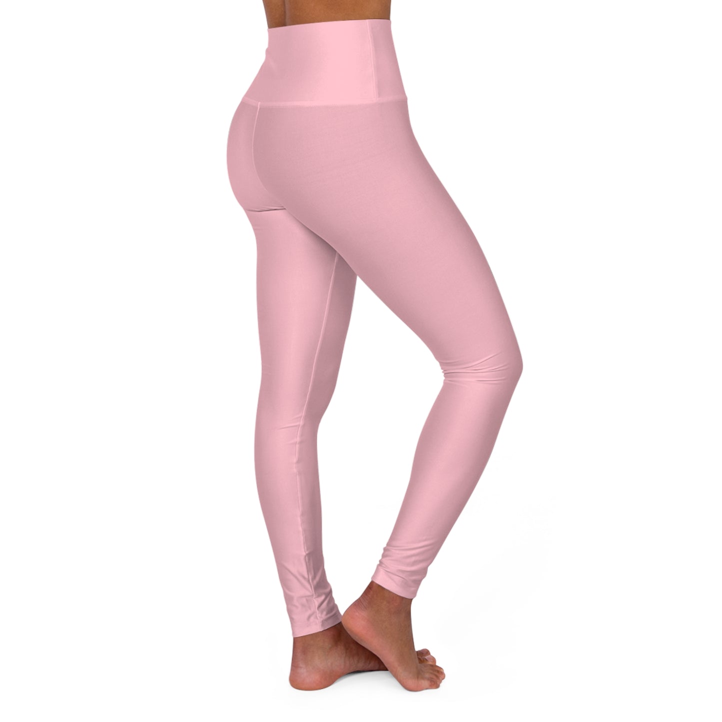 Elated Hippie  High-Waisted Yoga Leggings - Pink Marshmallow