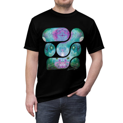 Elated Hippie Cosmic Cadence Men's Tee, Modern Art Shirt, Galaxy Print T-Shirt, Relaxed Fit Apparel, Unique Graphic Tee, Perfect for Festivals, [...]