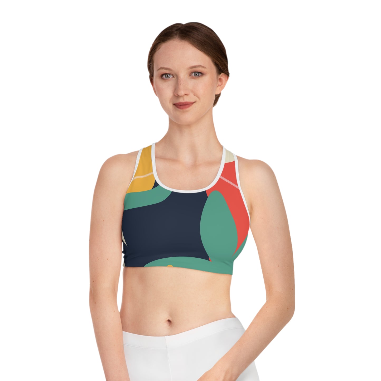 Elated Hippie Sports Bra - Stylish Activewear for Fitness Enthusiasts - Jungle Paradise