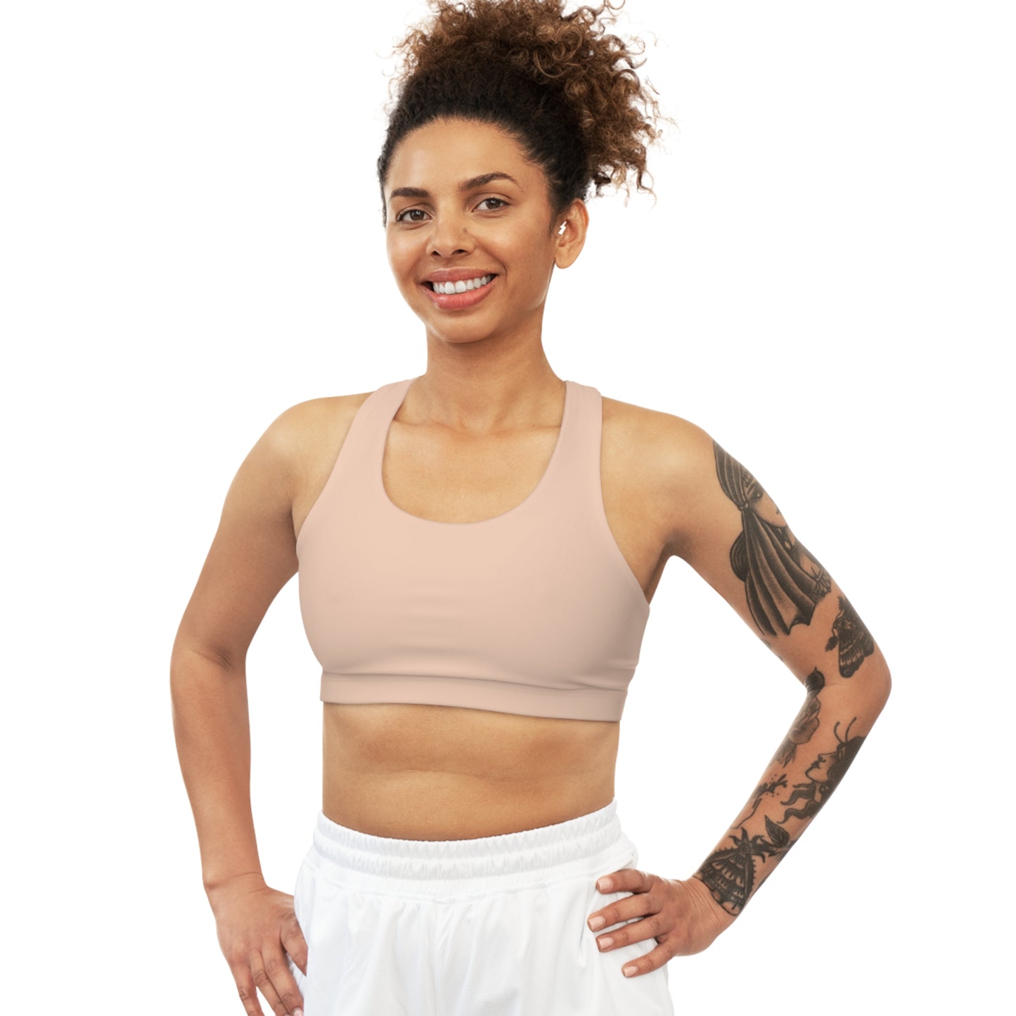 Elated Hippie EmpowerFlex Sports Bra - Light Peach