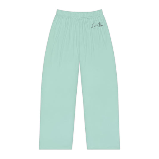 Elated Hippie Cozy Women's Pale Sea Foam Pajama Pants for Ultimate Comfort