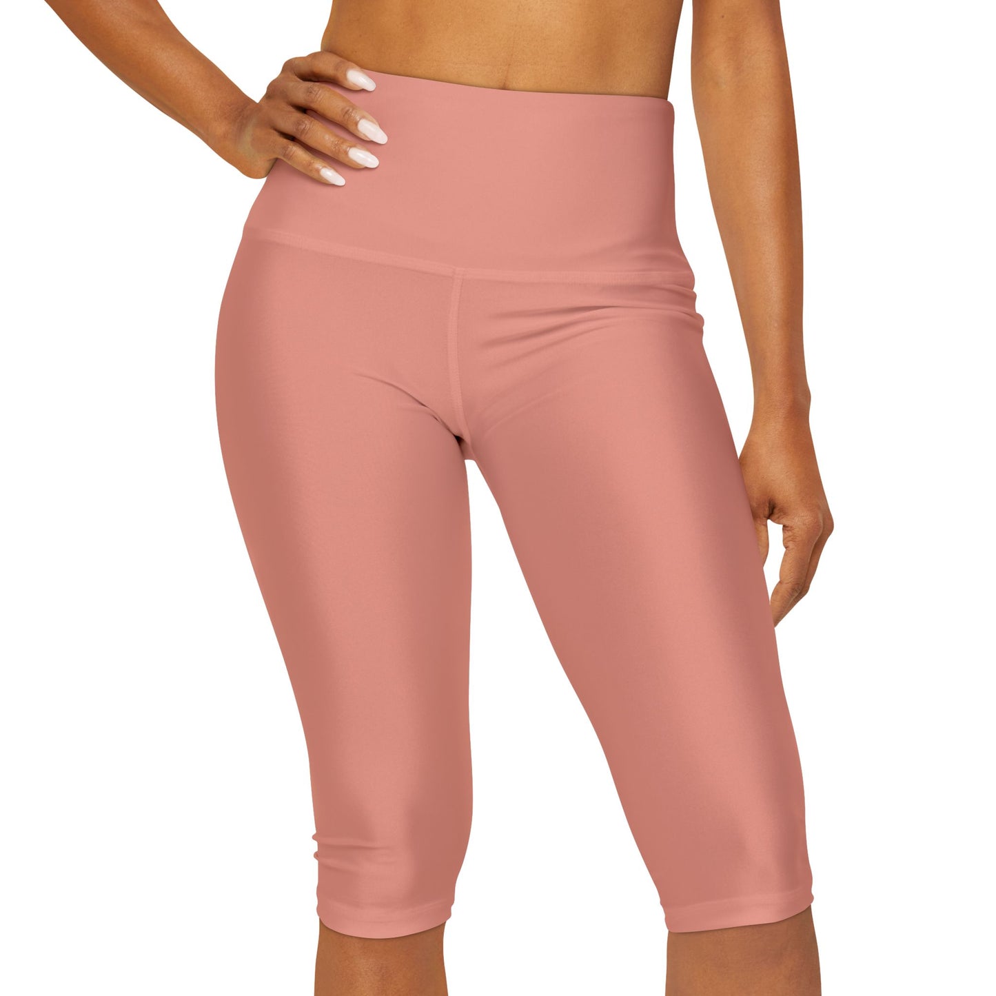 Elated Hippie EmpowerFlex Yoga Capri Leggings - Dusty Coral