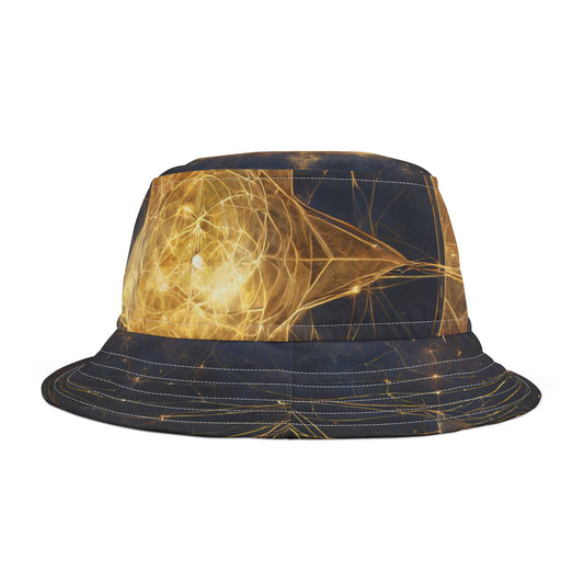 Elated Hippie "Golden Merkabah " Bucket Hat