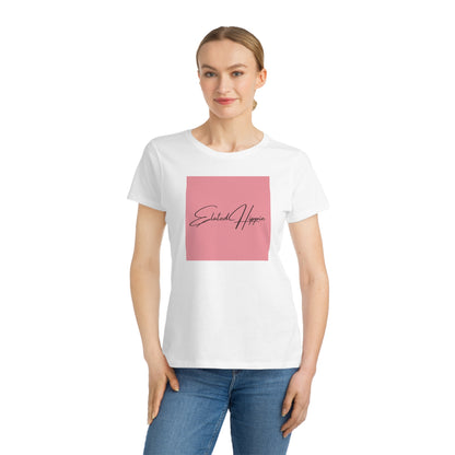 Elated Hippie Organic Pink Women's T-Shirt - Comfortable & Eco-Friendly Casual Wear