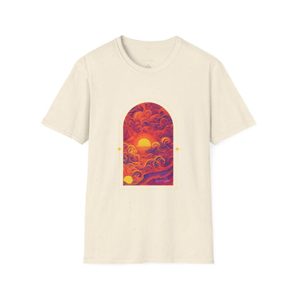Elated Hippie 100% Cotton Sunset Psychedelic Arch T-Shirt