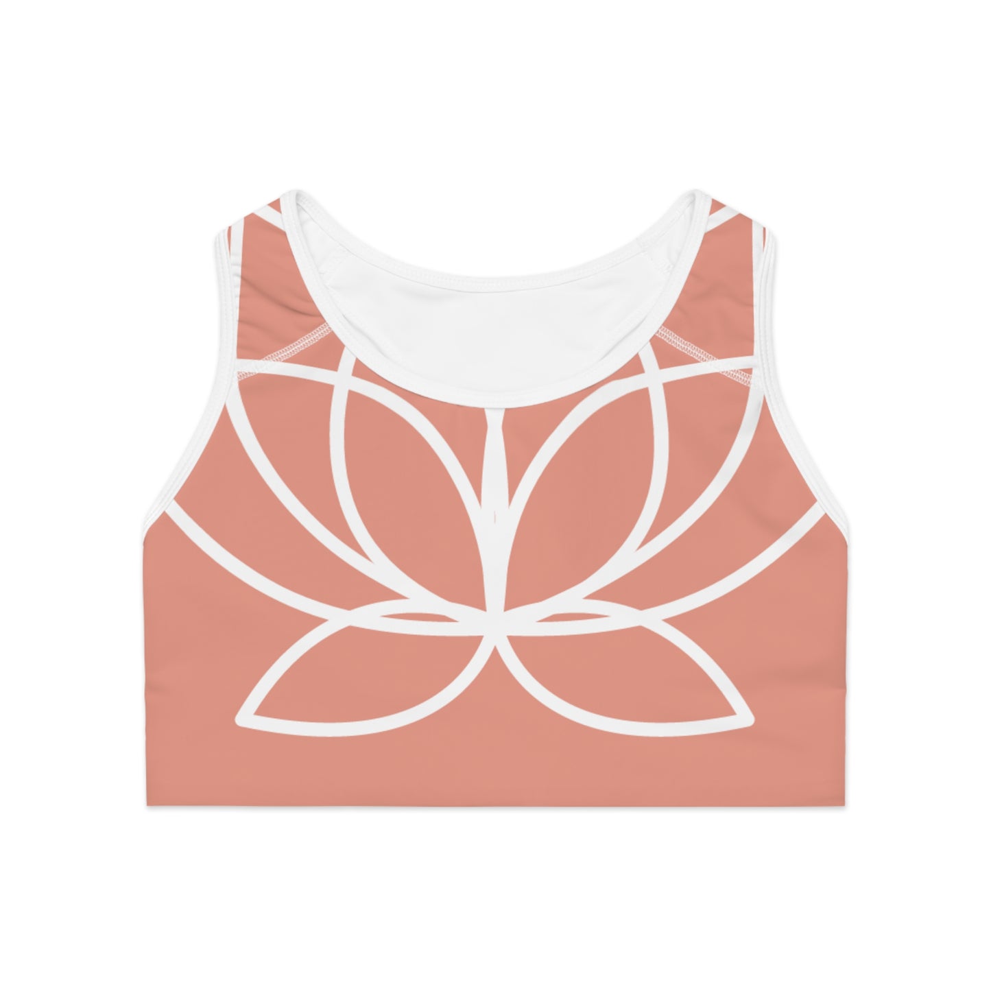 Elated Hippie Lotus Sports Bra -Dusty Coral