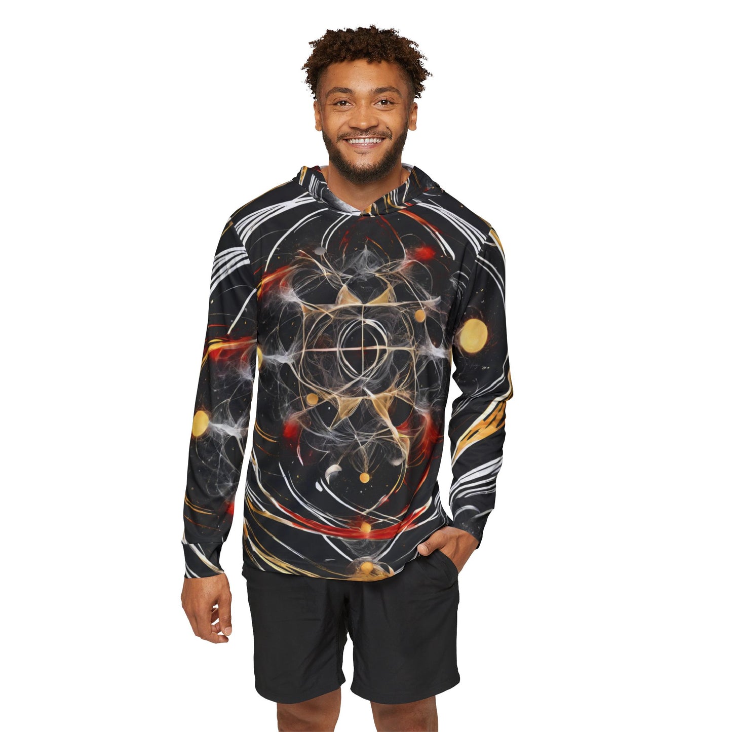 Elated Hippie Archangel Collection "Matrix Within Matrix " Men's Sports Warmup Hoodie