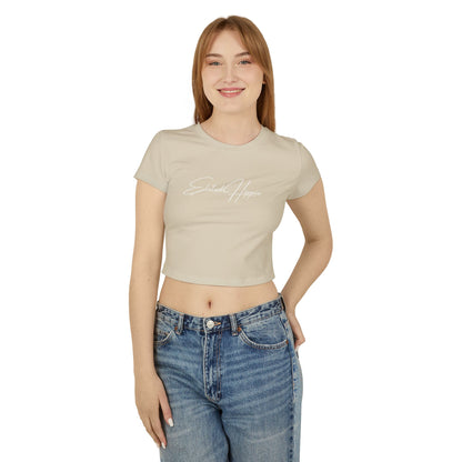 Elated Hippie Organic Ribbed Baby Tee (Beige)
