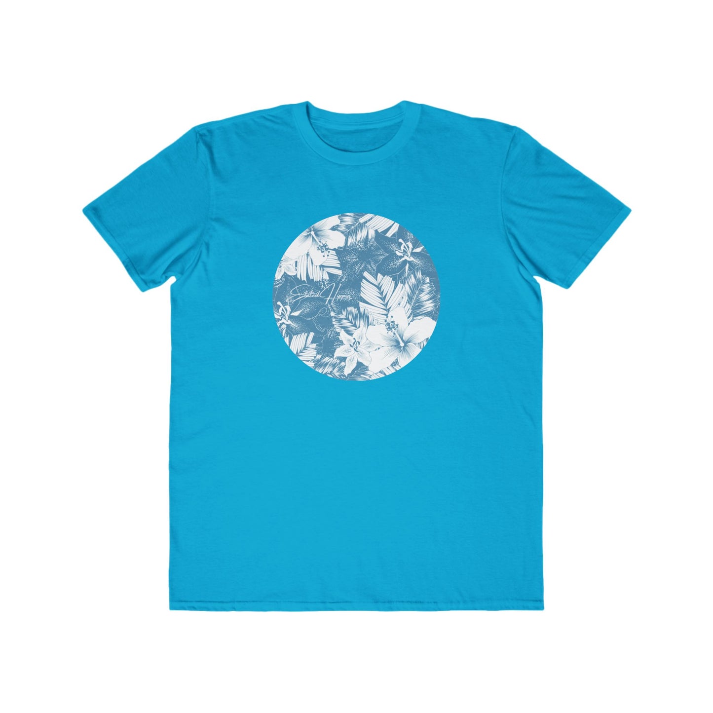 Elated Hippie Men's Lightweight Floral Tee, Casual Wear, Summer Fashion, Beach Vibes, Gift for Him, Everyday Style