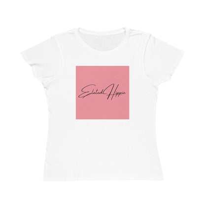 Elated Hippie Organic Pink Women's T-Shirt - Comfortable & Eco-Friendly Casual Wear