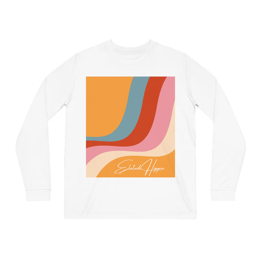 Elated Hippie Modern Stripe Geometric Long Sleeve Tee for Casual Style