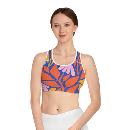 Elated Hippie "Secret Garden" Sports Bra - Stylish Activewear for Fitness Enthusiasts