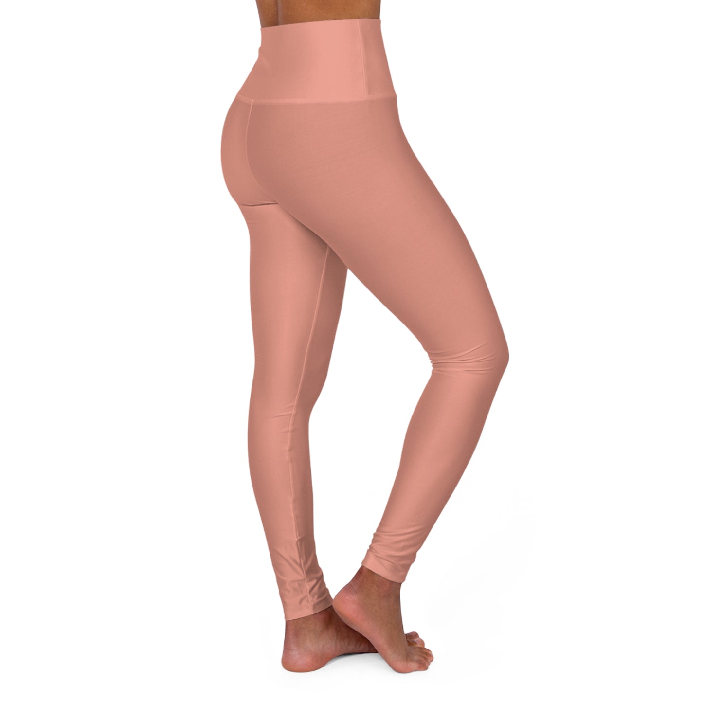 Elated Hippie  High-Waisted Yoga Leggings - Dusty Coral