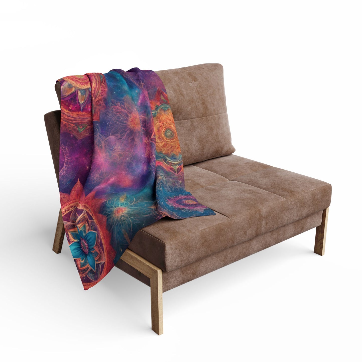 Elated Hippie "Cosmic Bloom" Fleece Blanket