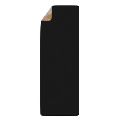 Elated Hippie: Rose Quartz Black Cube Yoga Mat