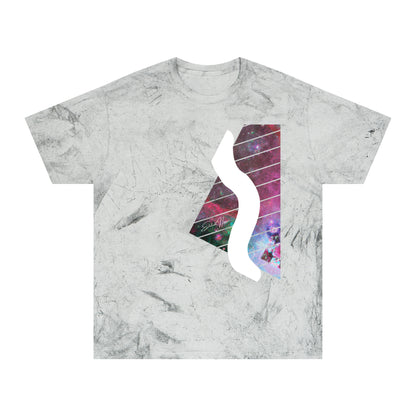 Elated Hippie Colorful Unisex 100% Cotton T-Shirt Swerve, Vibrant Graphic Tee for Art Lovers, Casual Summer Wear, Gift for Music and Art