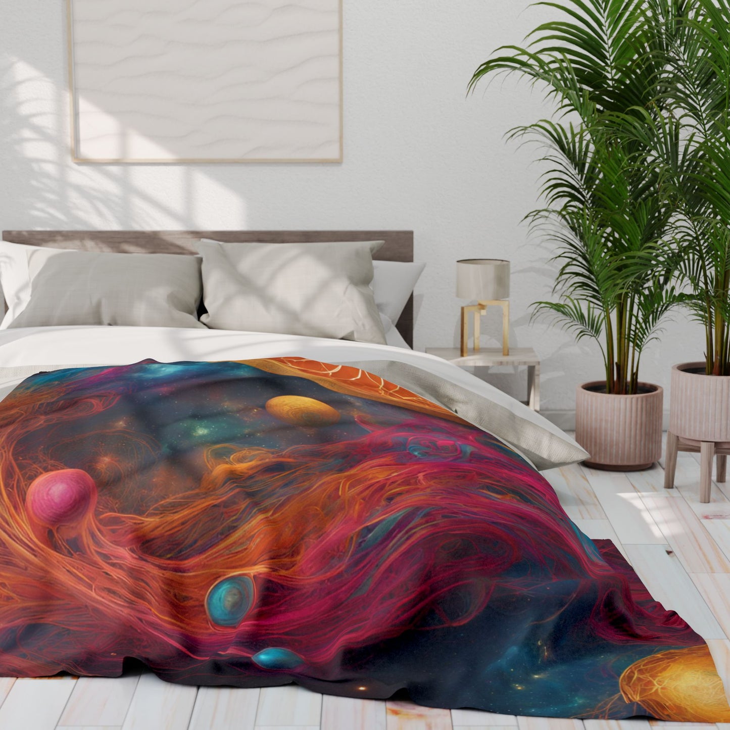 Elated Hippie "Celestial Space Roots" Fleece Blanket