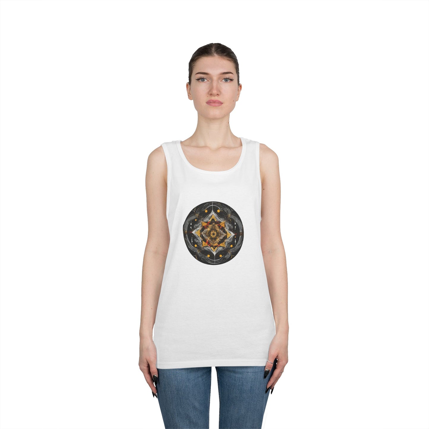 Elated Hippie Archangel Collection "All Seeing Eye" 100% Heavy Cotton Tank Top Men's
