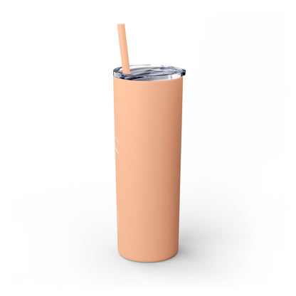 Elated Hippie 20oz Skinny Tumbler with Straw - Inspirational Drinkware for Eco-Conscious Lifestyle