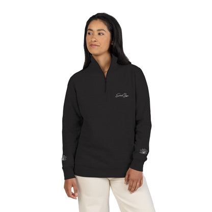 Embroidered Elated Hippie Fleece Pullover