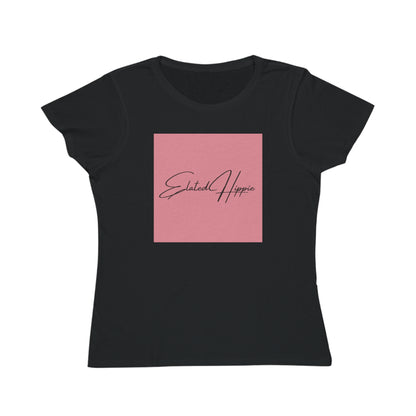 Elated Hippie Organic Pink Women's T-Shirt - Comfortable & Eco-Friendly Casual Wear