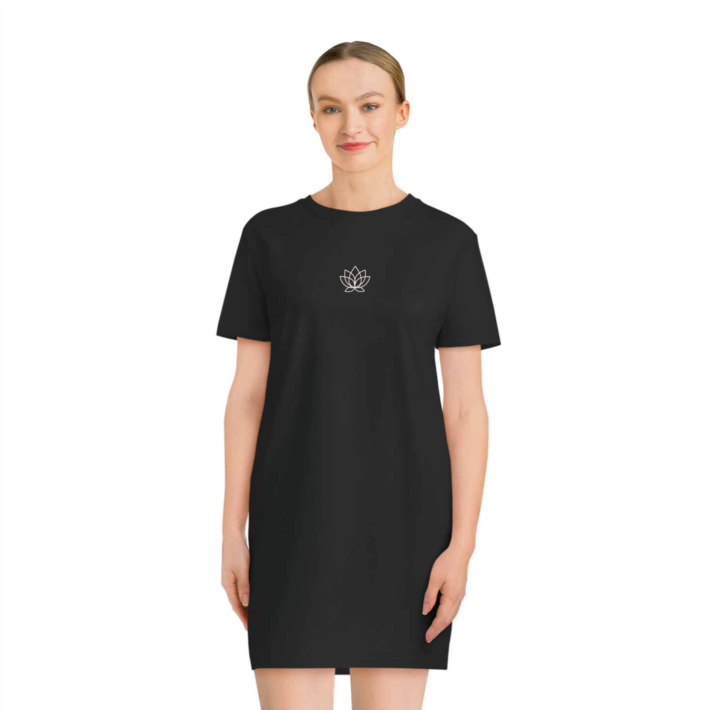 Elated Hippie 100% Organic T-Shirt Dress - Black