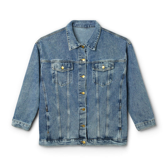 Elated Hippie Women’s Denim Jacket with Cosmic Heart Design