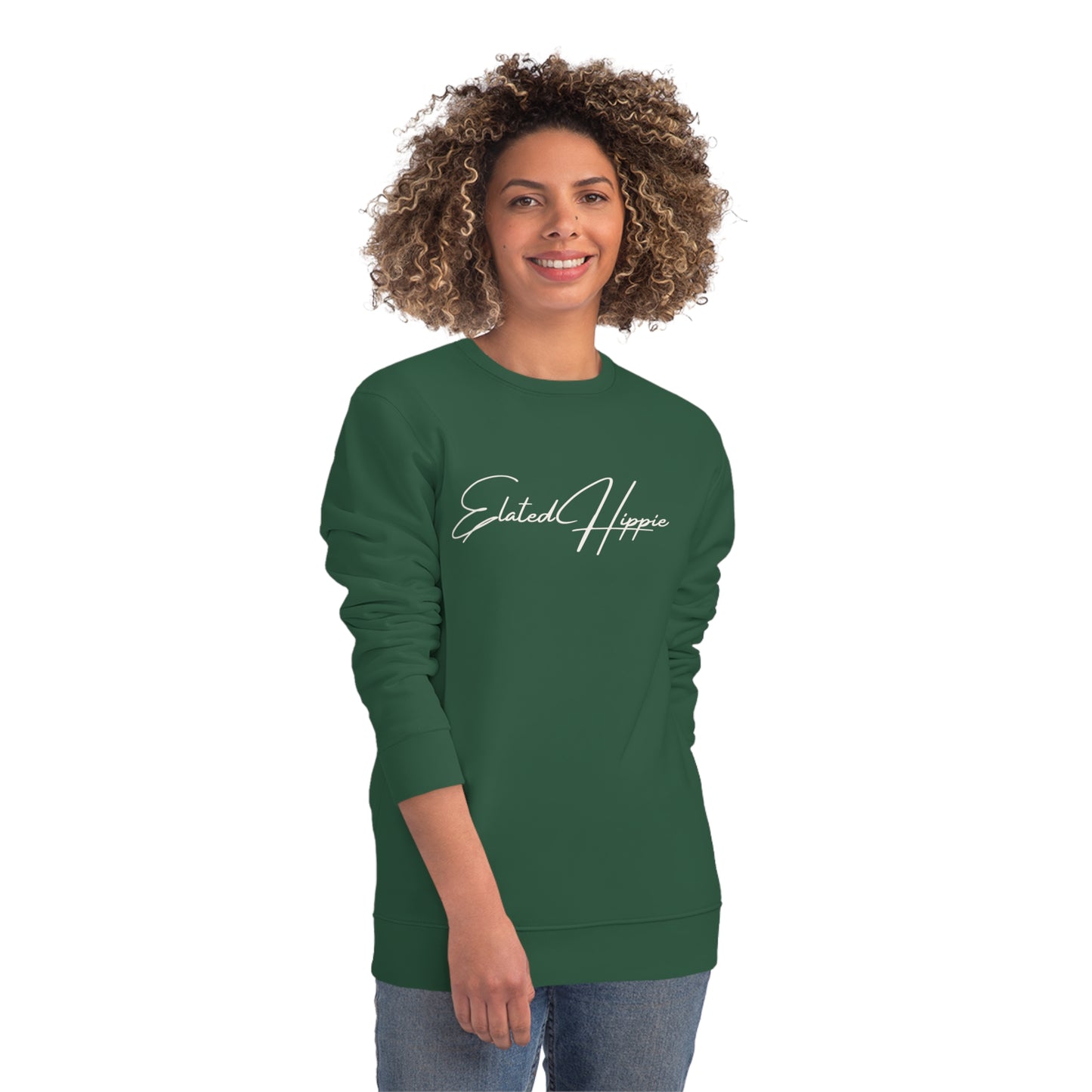 Elated Hippie Organic Cotton Sweatshirt - Cozy and Stylish for Comfort