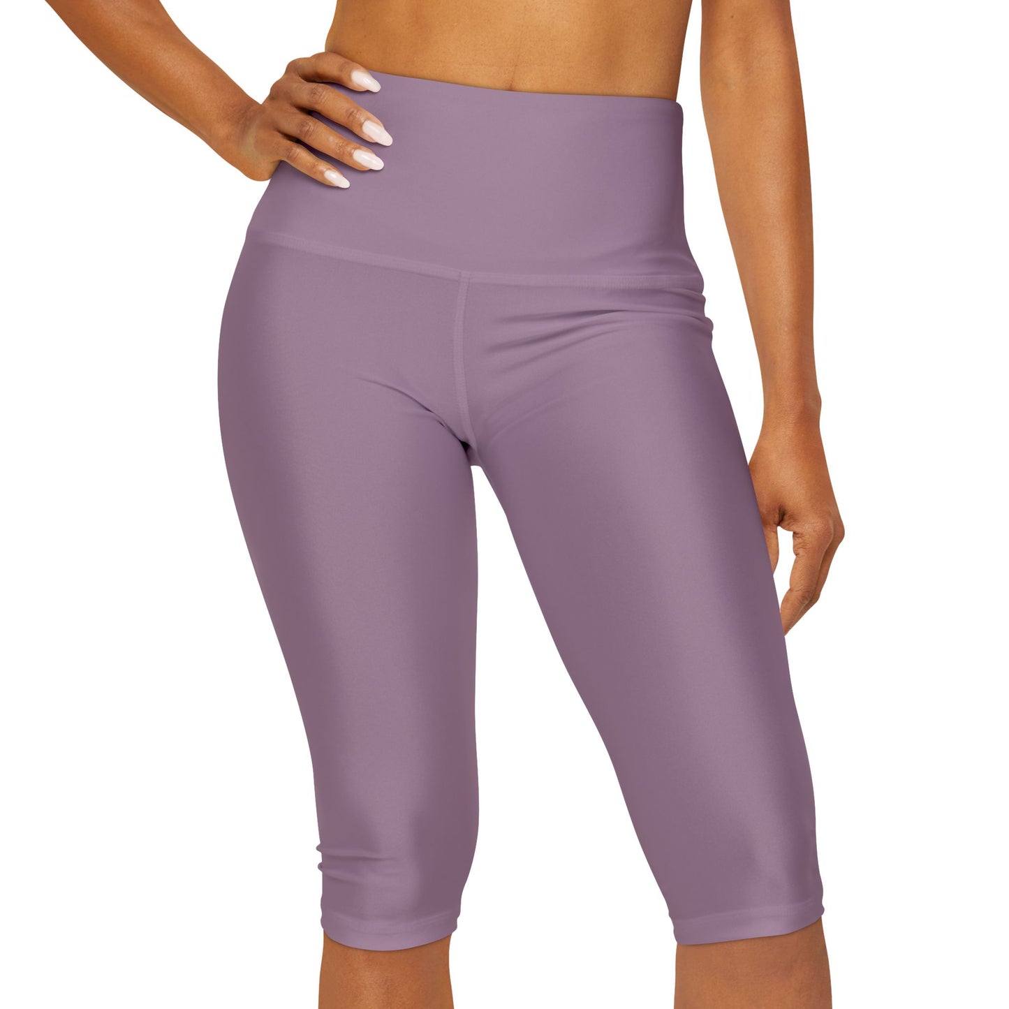 Elated Hippie EmpowerFlex Yoga Capri Leggings - Lavender Frost