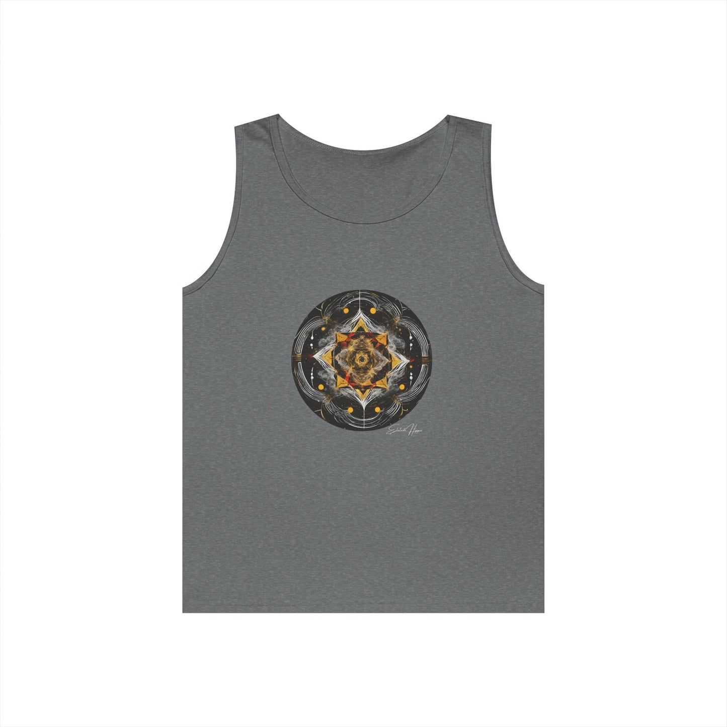 Elated Hippie Archangel Collection "All Seeing Eye" 100% Heavy Cotton Tank Top Men's