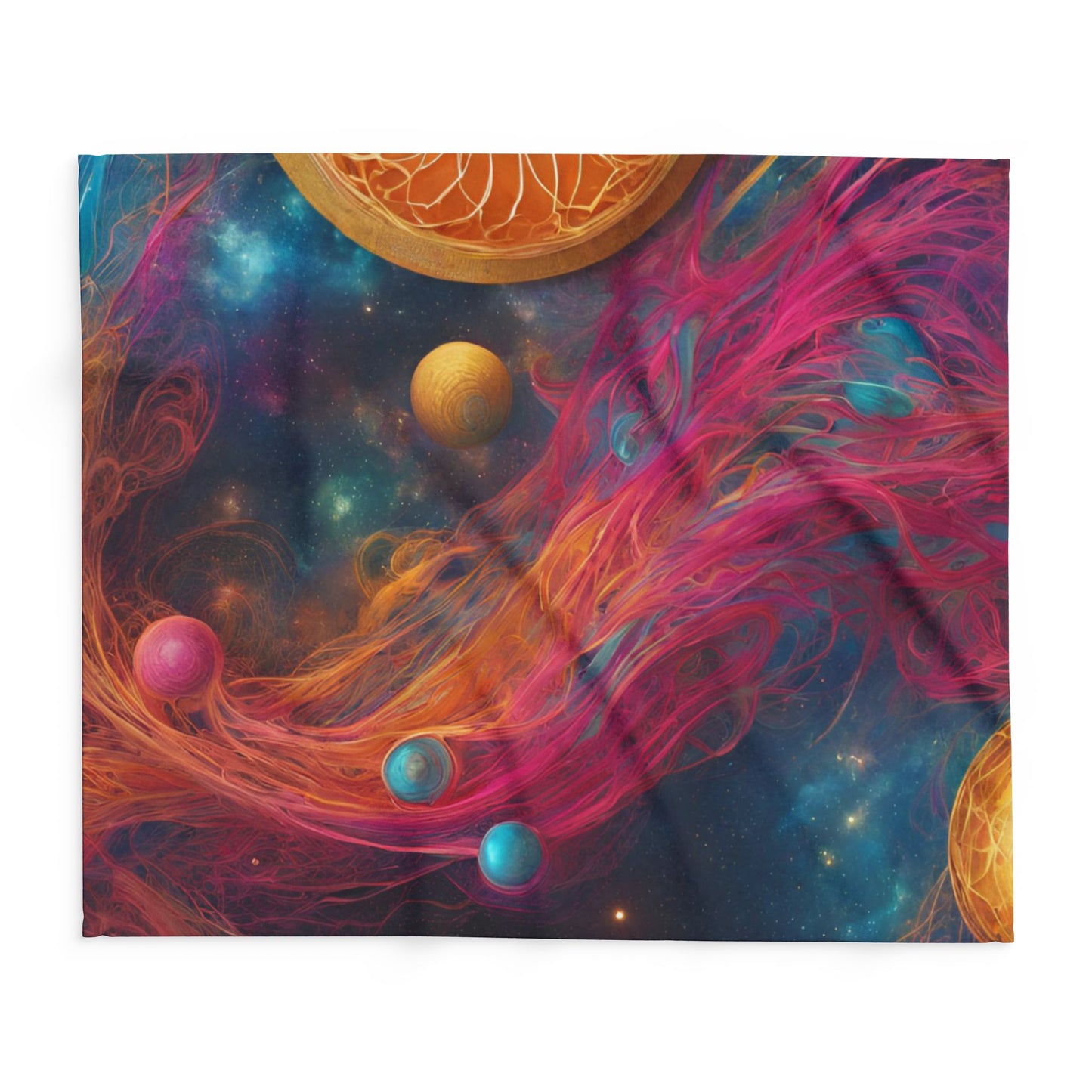 Elated Hippie "Celestial Space Roots" Fleece Blanket