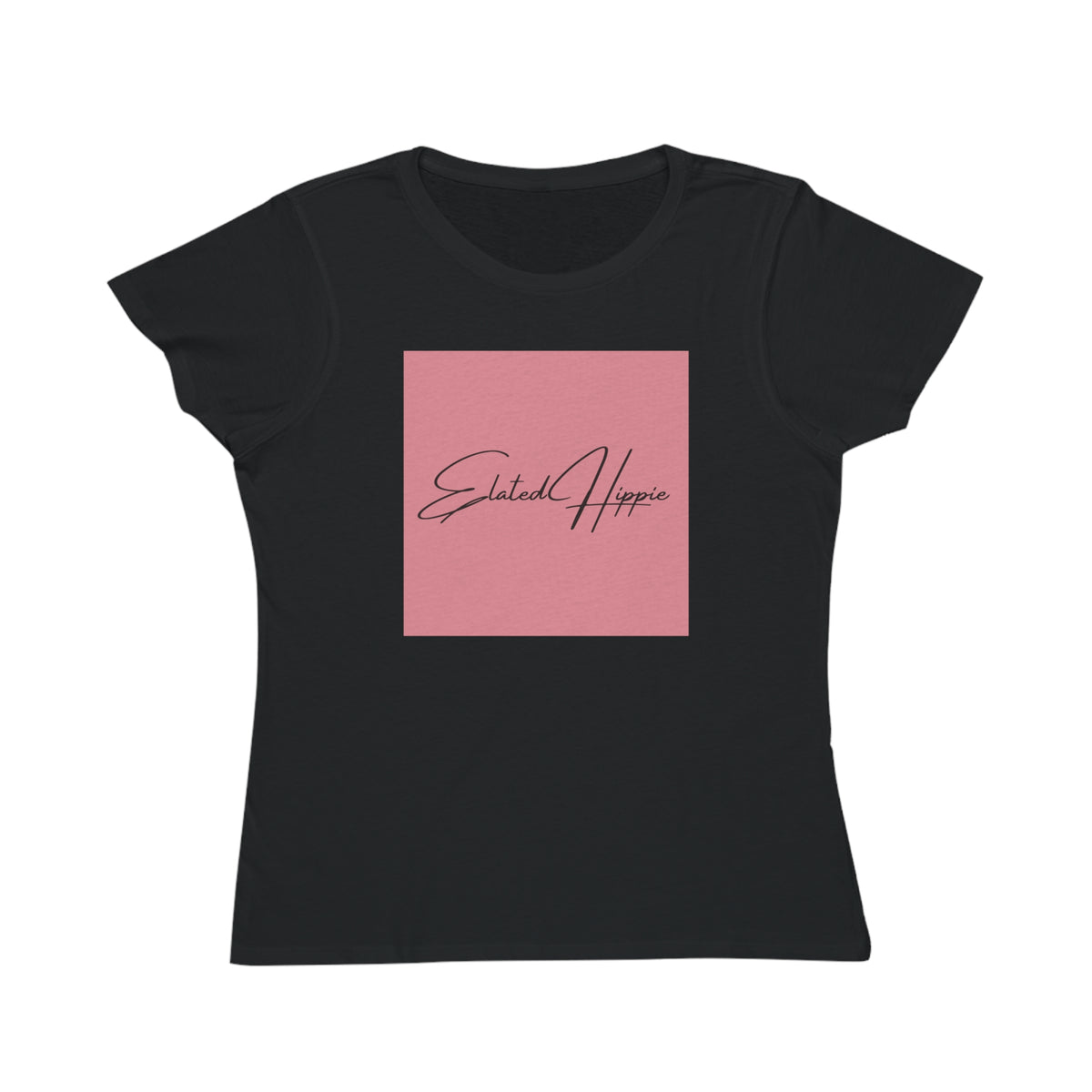 Elated Hippie Organic Pink Women's T-Shirt - Comfortable & Eco-Friendly Casual Wear