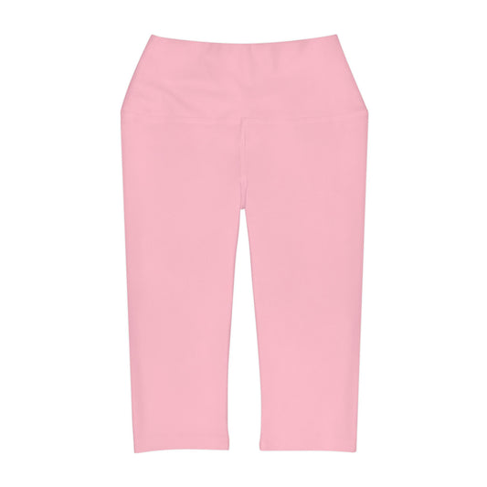 Elated Hippie EmpowerFlex Yoga Capri Leggings -Pink Marshmallow