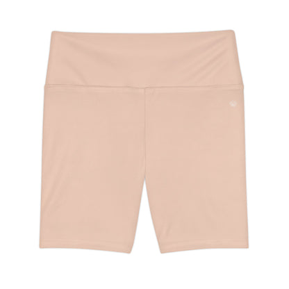 Elated Hippie Women's Workout Shorts - Light Peach