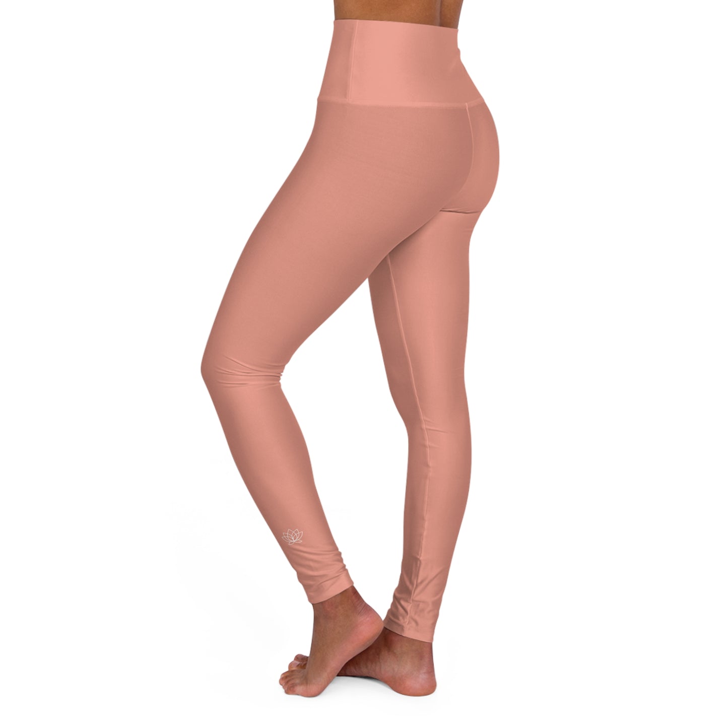 Elated Hippie  High-Waisted Yoga Leggings - Dusty Coral