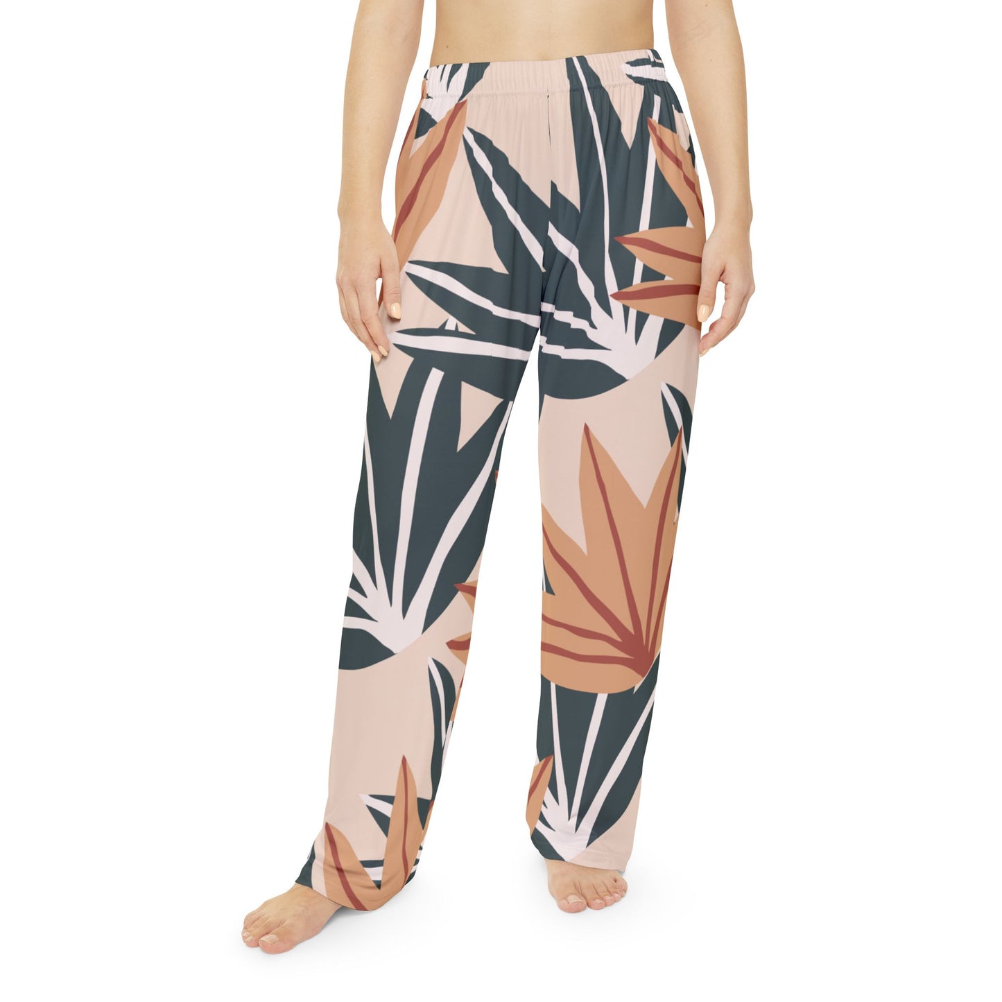 Elated Hippie  Women's Modern Palms Pajama Pants for Ultimate Comfort