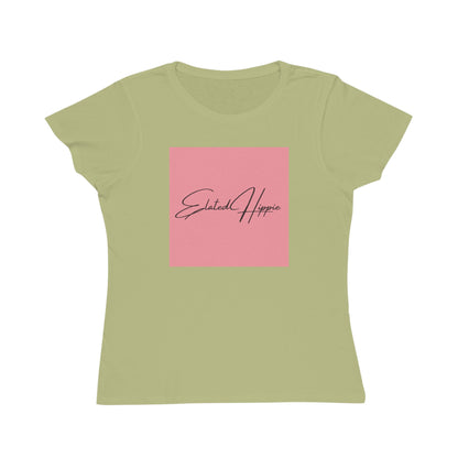 Elated Hippie Organic Pink Women's T-Shirt - Comfortable & Eco-Friendly Casual Wear