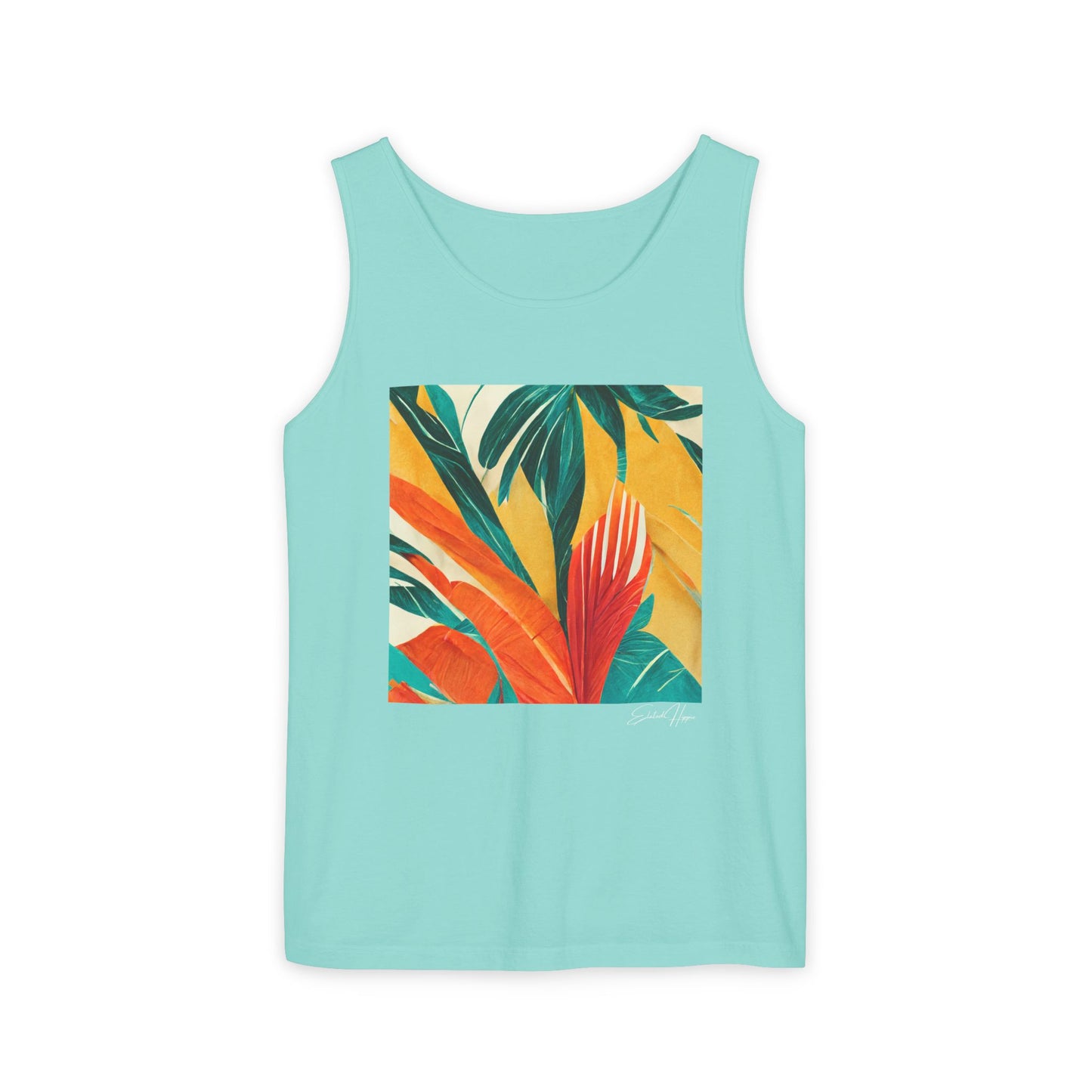 Elated Hippie "Palm in Paradise" Eco-Friendly Men's Tank Top