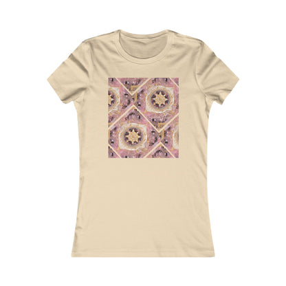 Elated Hippie Women's Tee — Pink Gold Mandala Graphic Shirt