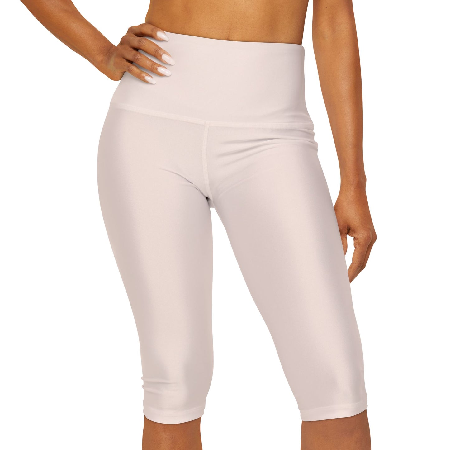 Elated Hippie EmpowerFlex Yoga Capri Leggings - Peachy Cream