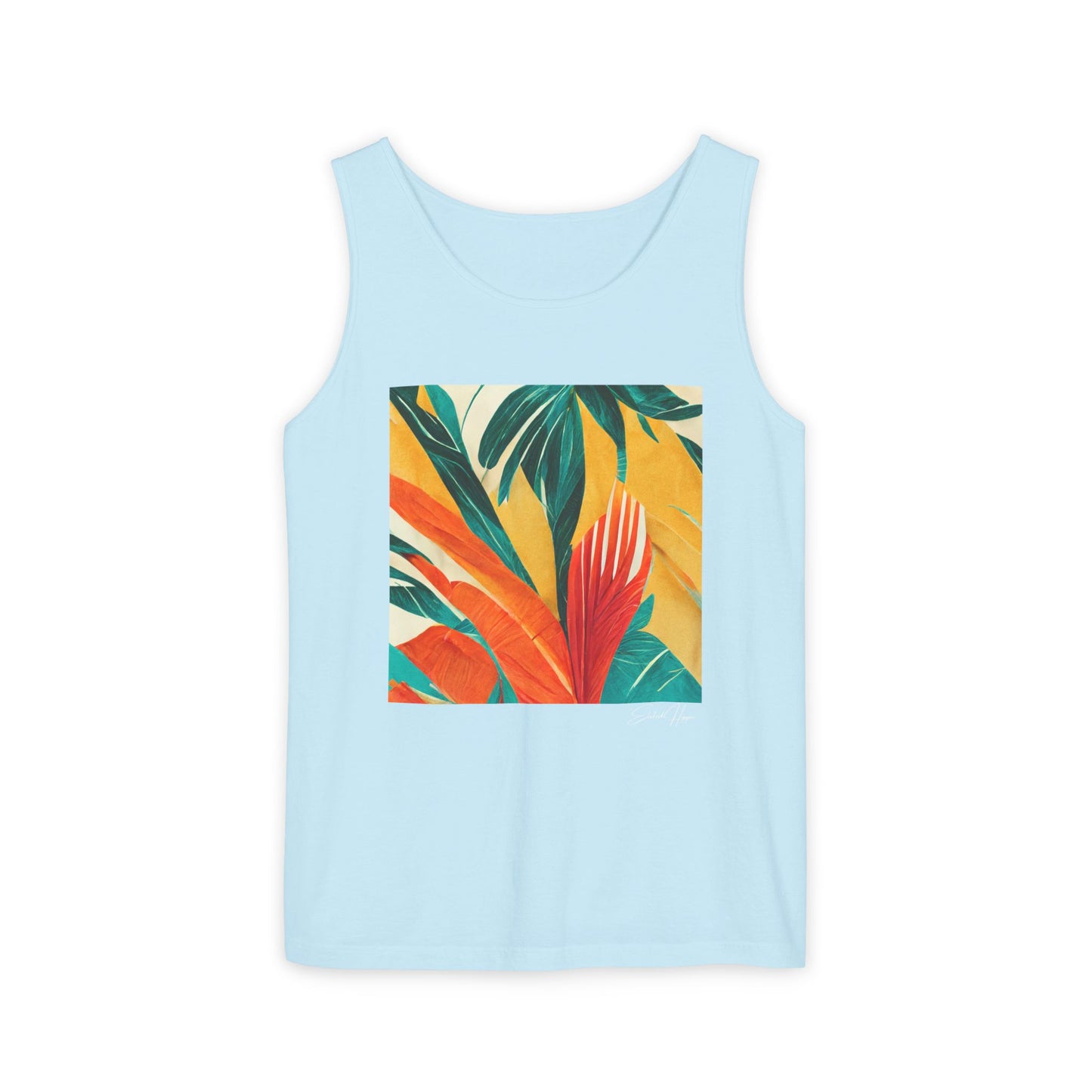 Elated Hippie "Palm in Paradise" Eco-Friendly Men's Tank Top