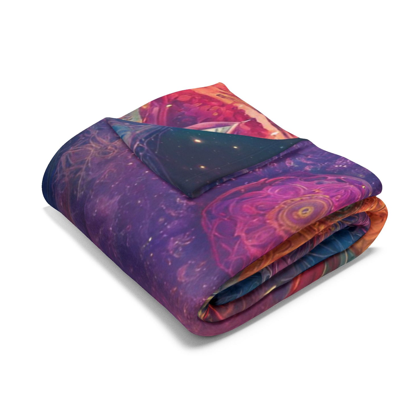 Elated Hippie "Cosmic Bloom" Fleece Blanket