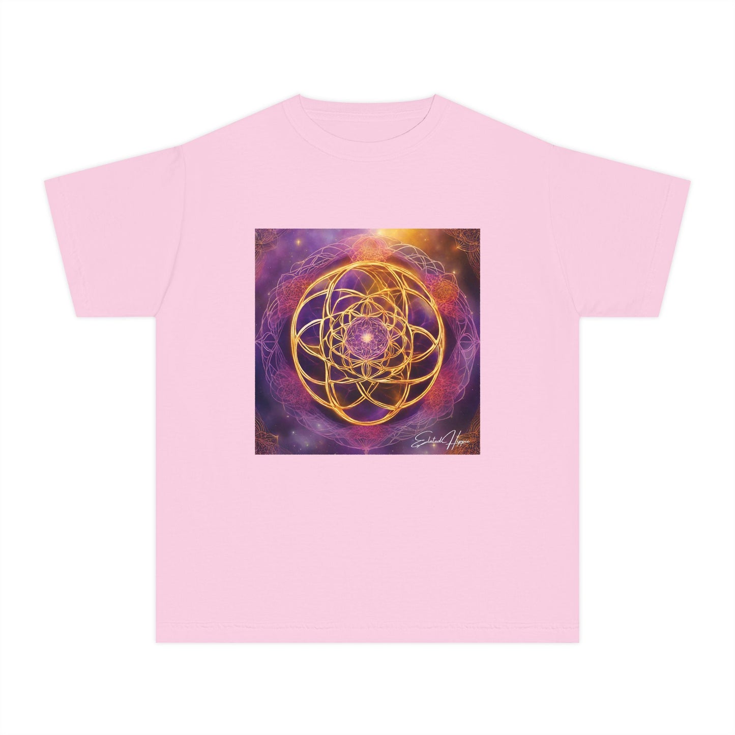 Elated Hippie Youth 100% Cotton  "Flower of Life" Tshirt