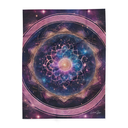 Elated Hippie "Cosmic Lotus Flower Mandala" Blanket
