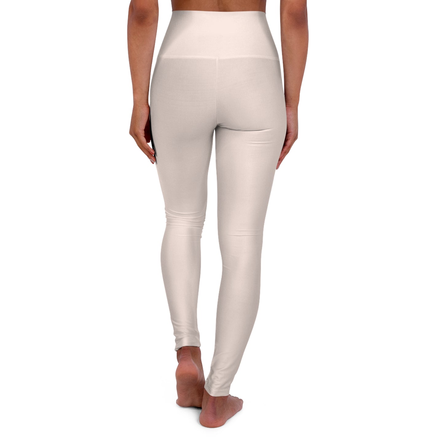 Elated Hippie  High-Waisted Yoga Leggings - Peachy Cream